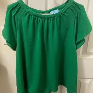 CeCe Flutter Sleeve Blouse